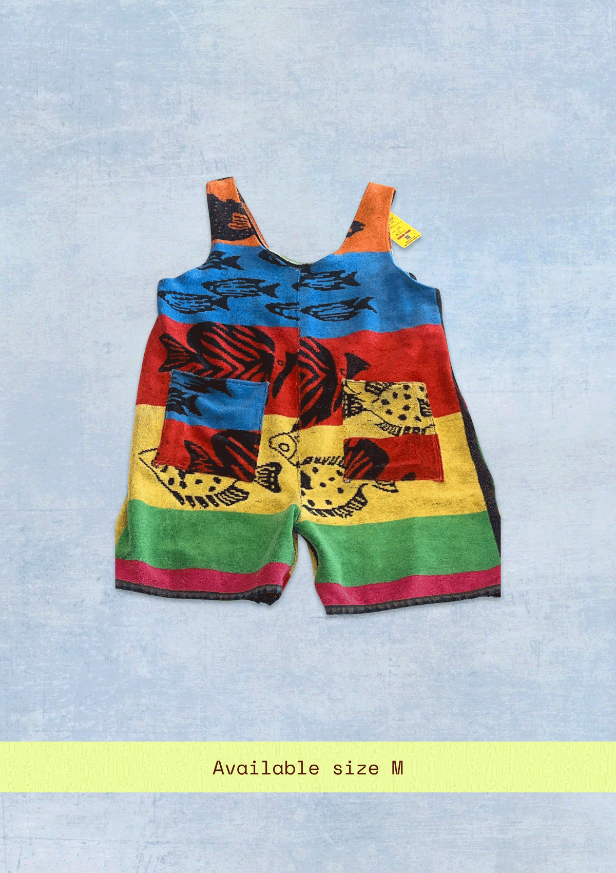 One-of-One
Built for pool parties and planet love
Swim with the fishes
Making Waves in upcycled style
Upcycled from a beach towel