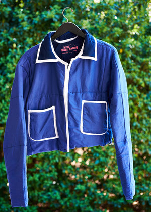 Royal + Blue Puffer coat