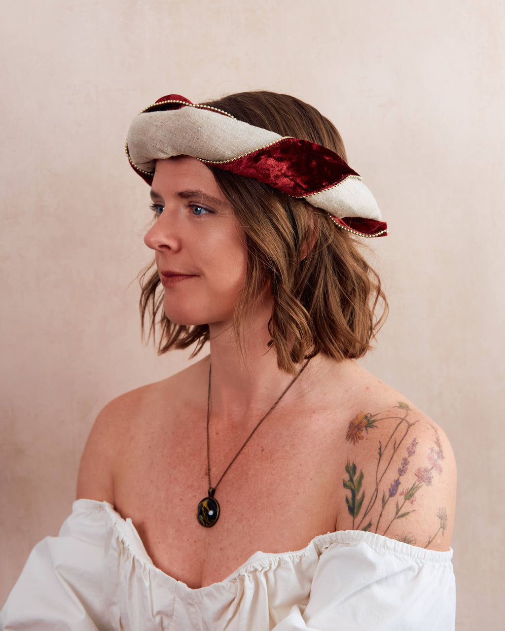 Ren Faire Velvet Ribbon Crown