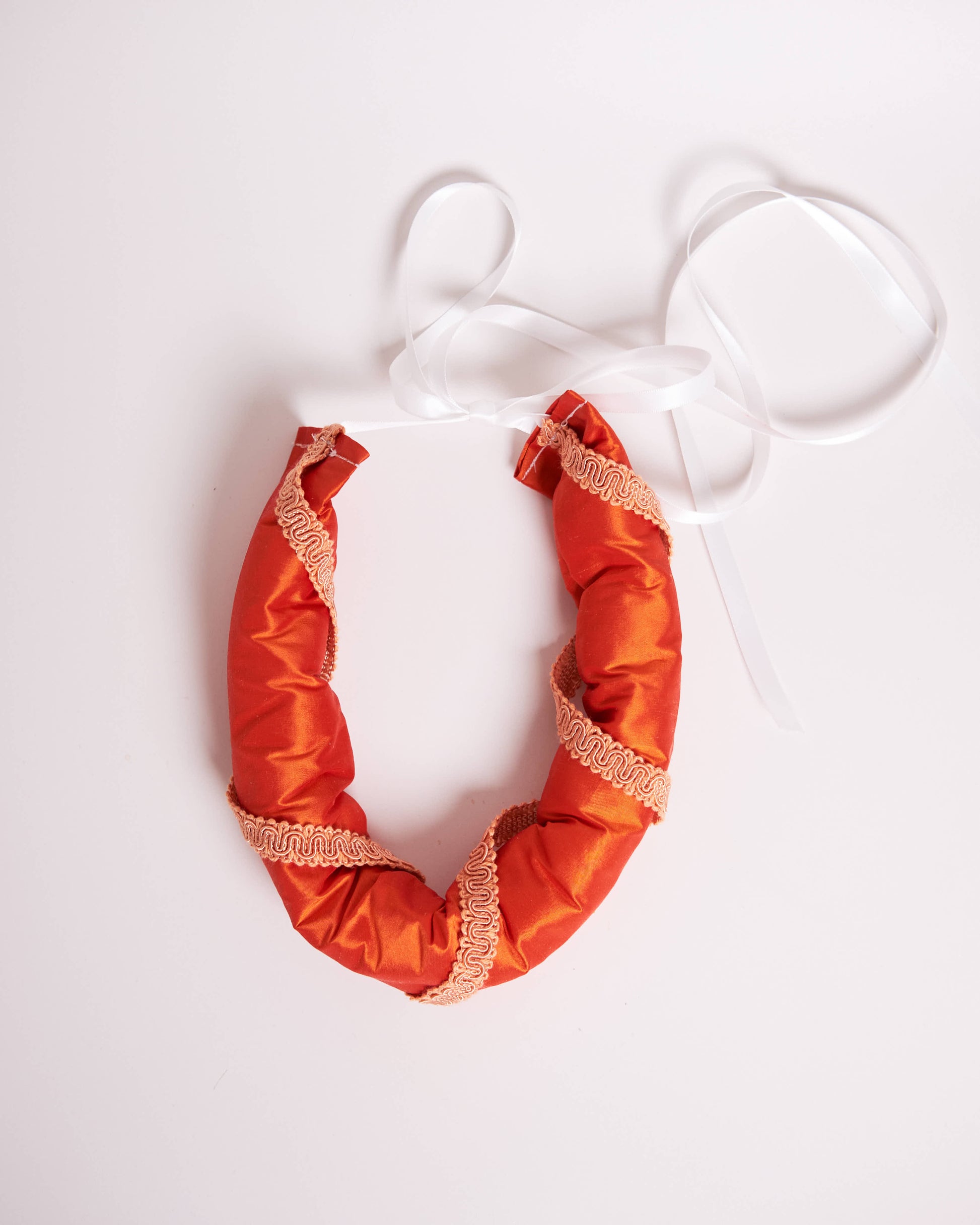 Ren Faire Orange Silk Ribbon Crown